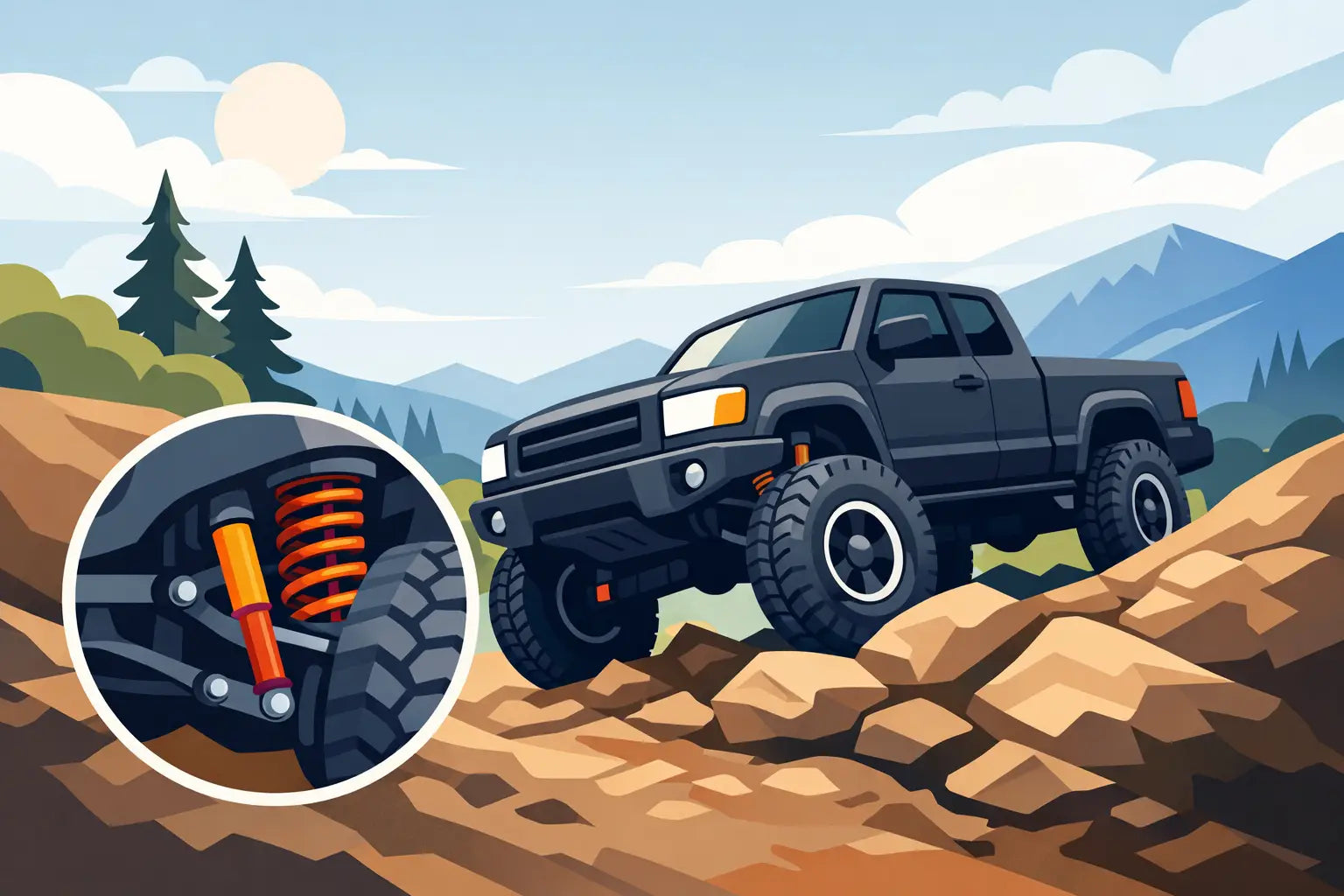 A Guide to Truck Suspension That Works Off-Road