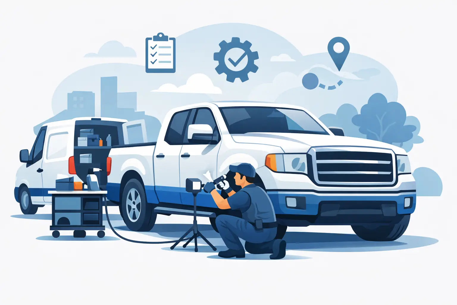 Mobile Dent Repair for Trucks That Makes Sense