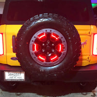 LED Illuminated Spare Tire Wheel Ring Third Brake Light - Ford Bronco