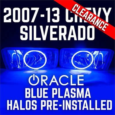 2007-15 Chevy Silverado Fog Lights - ORACLE Blue Plasma Halos Pre-Installed