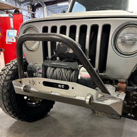 Front Diamond Series Stubby Bumper for Jeep TJ Wrangler (97-06)