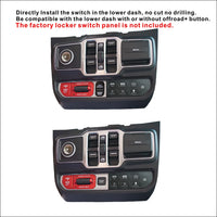 JL300 Lower Dash Switch Panel for Jeep Wrangler JL 2018-Current and Gladiator 2020- Current