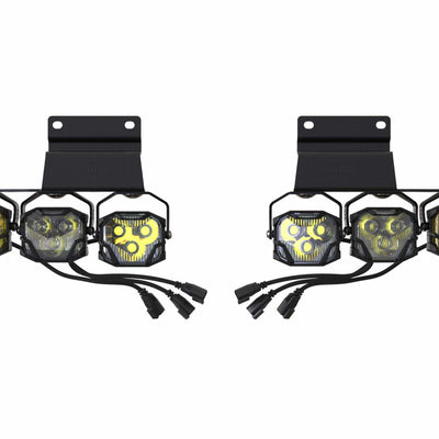 Morimoto Morimoto 4Banger Fog Brackets: Type Raptor Triple (10-14 / Set)