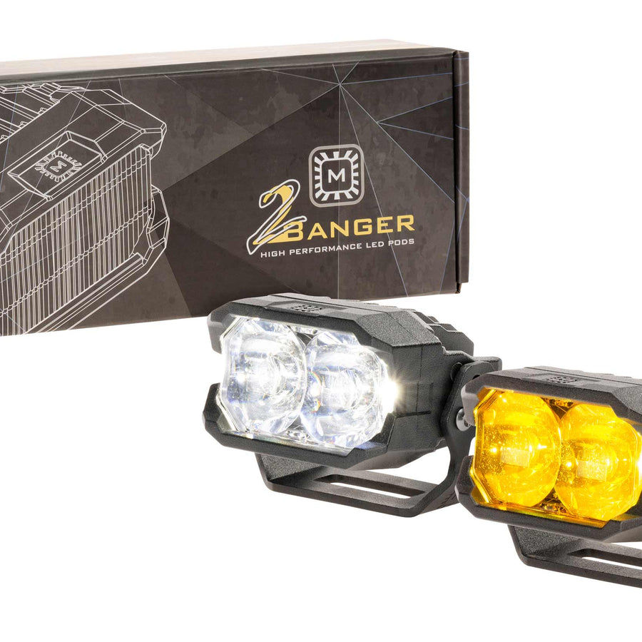Morimoto Morimoto 2Banger NCS LED Pods (Spot / White / Set)