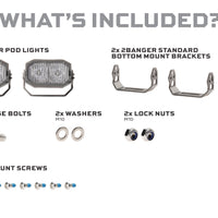 Morimoto Morimoto 2Banger HXB LED Pods (Spot / White / Set)