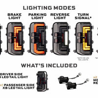 Morimoto XB LED Tail Lights: Ford Bronco (21+ / Smoked Lens / Set)