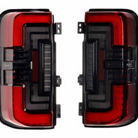 Morimoto XB LED Tail Lights: Ford Bronco (21+ / Red Lens / Set)
