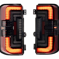 Morimoto XB LED Tail Lights: Ford Bronco (21+ / Red Lens / Set)