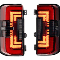 Morimoto XB LED Tail Lights: Ford Bronco (21+ / Red Lens / Set)