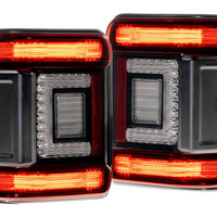 Morimoto XB LED Tail Lights: Jeep Wrangler JL (18+ / Red Lens / Set)