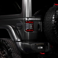 Morimoto XB LED Tail Lights: Jeep Wrangler JL (18+ / Red Lens / Set)