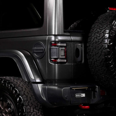 Morimoto XB LED Tail Lights: Jeep Wrangler JL (18+ / Smoked Lens / Set)