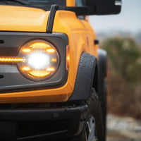 Morimoto XB LED Headlights: Ford Bronco (21+ / Amber DRL / Set)