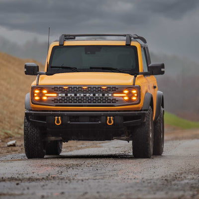 Morimoto XB LED Headlights: Ford Bronco (21+ / Amber DRL / Set)