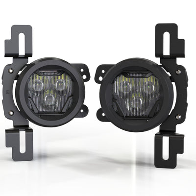 Morimoto Morimoto 4Banger Fog Light Kit: 18+ JL/JT (NCS / Wide / Yellow / Set)