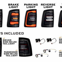 Morimoto XB LED Tail Lights: Ram HD (19-24 / Smoked Lens / Set)