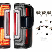 Morimoto XB LED Tail Lights: 2023+ Ford Super Duty (Smoked Lens / Set)