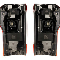 Morimoto XB LED Tail Lights: 2023+ Ford Super Duty (Red Lens / Set)