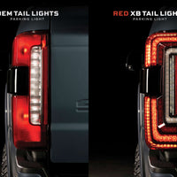 Morimoto XB LED Tail Lights: 2023+ Ford Super Duty (Red Lens / Set)