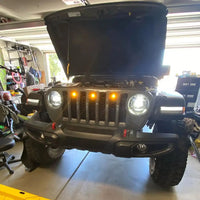 Pre-Runner Style LED Grill Light Kit for Jeep Gladiator JT