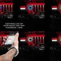 Morimoto Super7 RGBW Halo System: Jeep JL/JT (2018+)