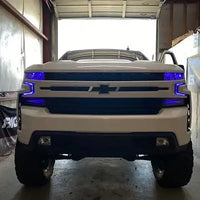 2019-2022 Chevrolet Silverado 1500 ColorSHIFT RGB+W Headlight DRL Upgrade Kit