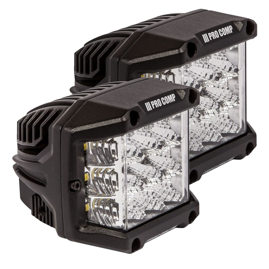 ProComp Pro Comp LED Pods: Wide Angle / 75W / White / Combo Beam