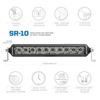 ProComp Pro Comp Motorsports Series Single Row Light Bar: 10