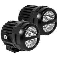 ProComp Pro Comp S4-R LED Pods: 2x2 Round / 20W / White / Spot Beam