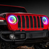 2020-2024 Jeep Gladiator JT LED Headlight Surface Mount Halo Kit