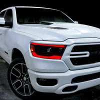2019-2024 Dodge RAM 1500 ColorSHIFT RGB+W Headlight DRL Upgrade Kit - Reflector LED Headlights