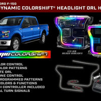 2015-2017 Ford F-150 Dynamic ColorSHIFT Headlight DRL Upgrade Kit