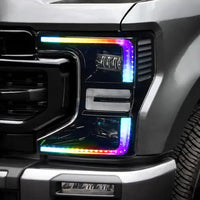 2020-2022 Ford F-250/350 Super Duty ORACLE Dynamic ColorSHIFT Headlight DRL Upgrade Kit w/Switchback Turn Signals