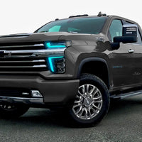 2020-2023 Chevrolet Silverado HD 2500/3500 ColorSHIFT RGB+W Headlight DRL Upgrade Kit