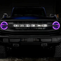 2021-2024 Ford Bronco ColorSHIFT RGB+W Headlight Halo Upgrade Kit