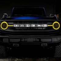 2021-2024 Ford Bronco ColorSHIFT Headlight Halo Kit w/DRL Bar - Base Headlights