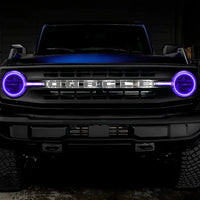 2021-2024 Ford Bronco ColorSHIFT Headlight Halo Kit w/DRL Bar - Base Headlights