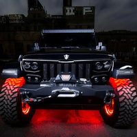 Jeep JK Upper Windshield Brackets + Light Combo
