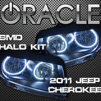 2011-2013 Jeep Grand Cherokee LED Headlight Halo Kit