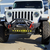 Skid Plate with Integrated LED Emitters for Jeep Wrangler JL and Gladiator JT