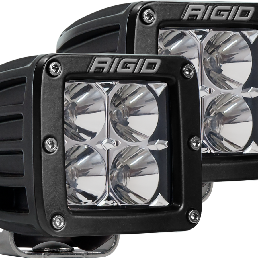 Rigid Industries Flood Surface Mount Black Pair D-Series Pro RIGID Industries