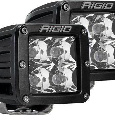 Rigid Industries Spot Surface Mount Black Pair D-Series Pro RIGID Industries
