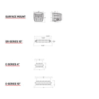 Rigid Industries Infrared Spot Surface Mount Pair D-Series Pro RIGID Industries