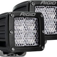 Rigid Industries Diffused Surface Mount Black Pair D-Series Pro RIGID Industries