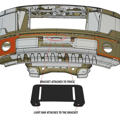 2009-2017 Ford F-150/F-250/F-350 Super Duty Bumper Mount Bracket