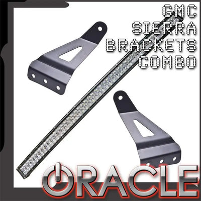 2007-2013 GMC Sierra ORACLE Curved 50" LED Light Bar+Brackets Combo
