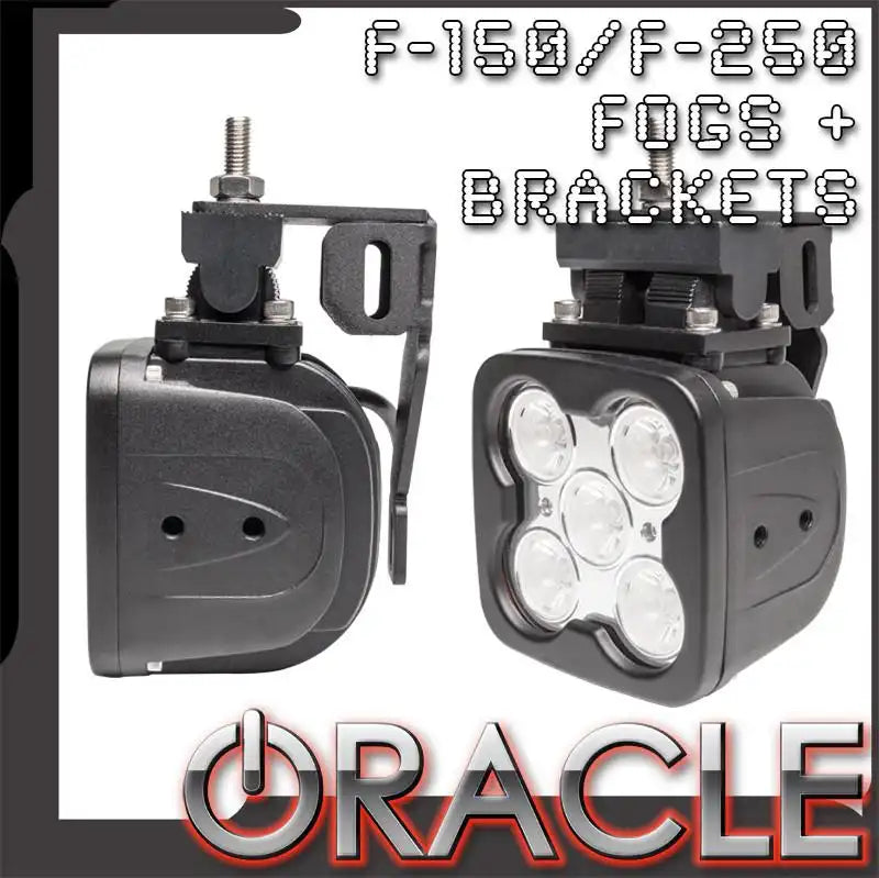 1999-2014 Ford F-150/F-250 ORACLE LED Fog Lights & Replacement Brackets