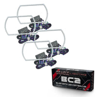 2007-2013 Chevrolet Silverado LED Headlight Halo Kit - Square Style