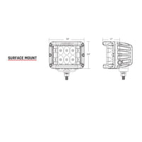 Rigid Industries Spot Surface Mount Pair D-SS Pro RIGID Industries