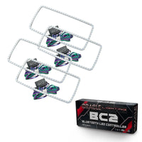2007-2013 GMC Sierra LED Headlight Halo Kit (Square Style)